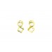 Jadau Polki Small Earrings Fashion Indian Wedding Jewelry Gold Plated Enamel -12